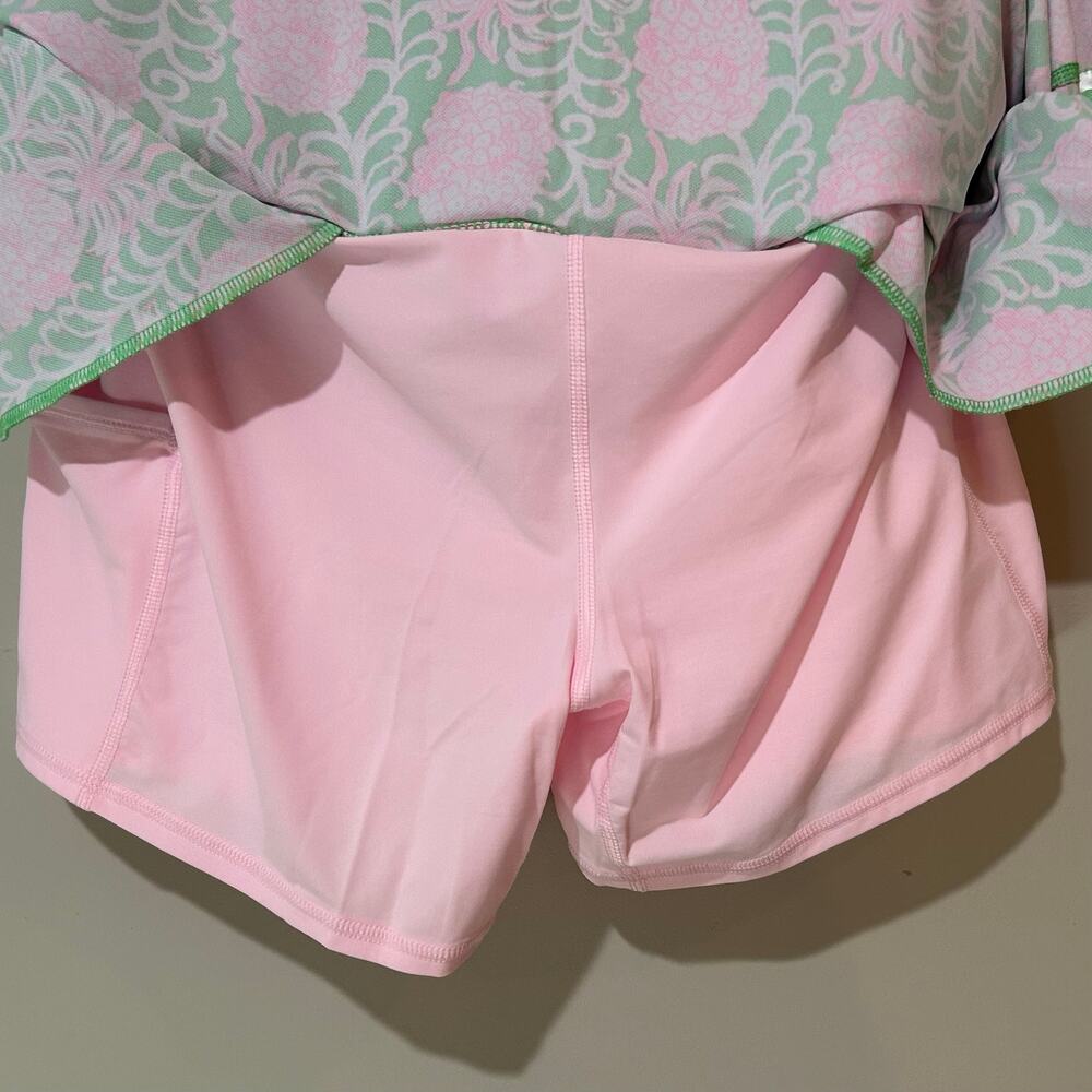 Lilly Pulitzer UPF 50+ Luxletic Maryana Skort Size L Fauna Green Pineapple Print - Picture 7 of 8